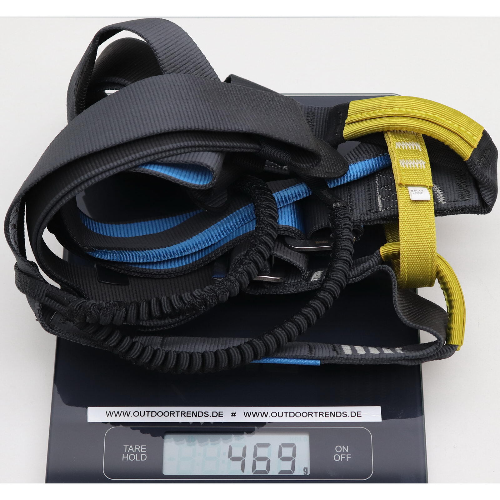 Klettergurt Brenin Threadback blue-anthracite 2/4