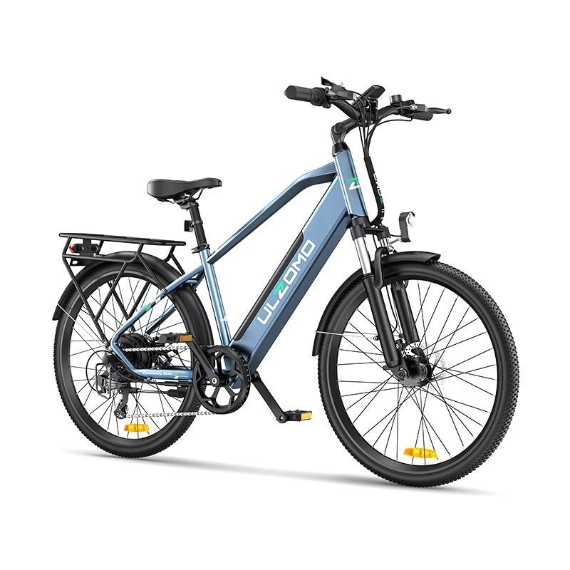 Bicicleta electrica Ulzomo Metro 26 E-bike, Blue.