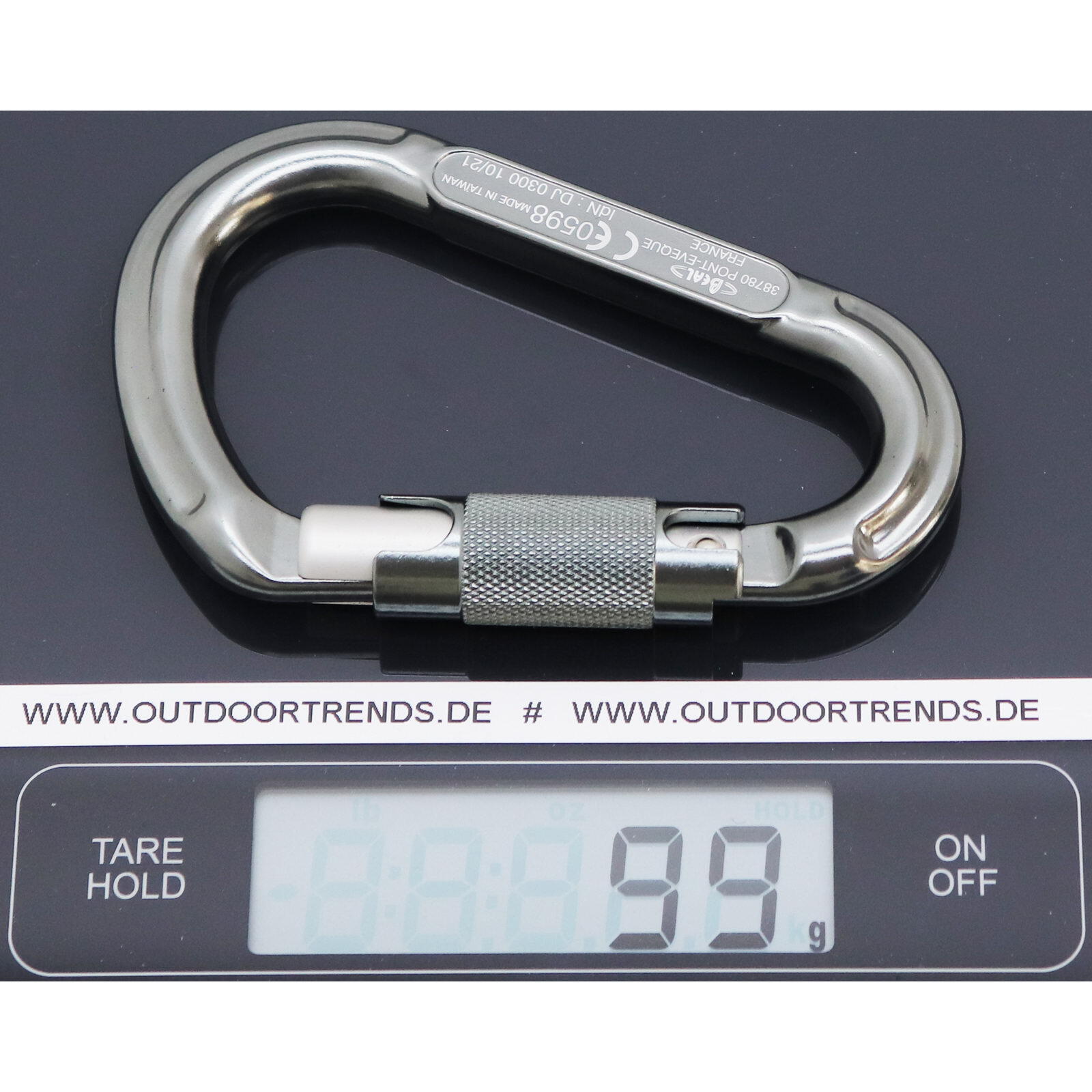 Karabiner HMS BEAL 3-Matic grigio 5/5