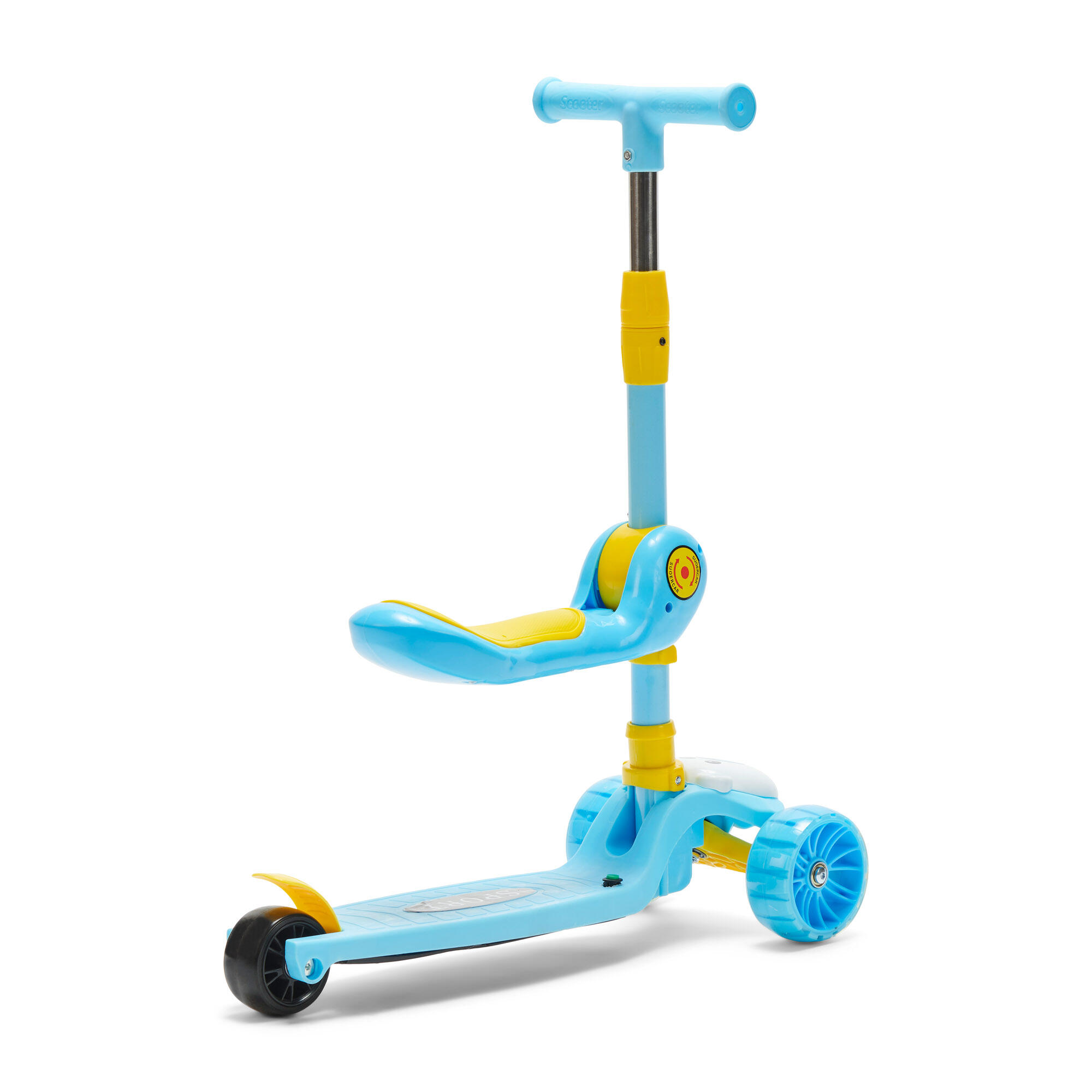 3-Wiel Step met Verstelbare Zitting - Blauw 2/4