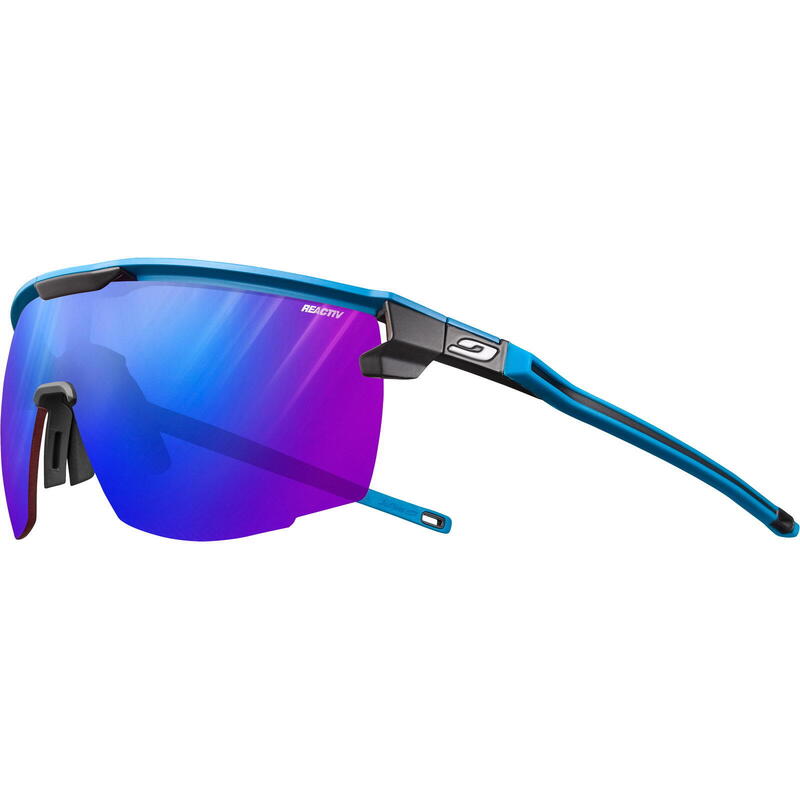 Fahrradbrille Ultimate Reactiv 1-3 High Contrast blau-schwarz