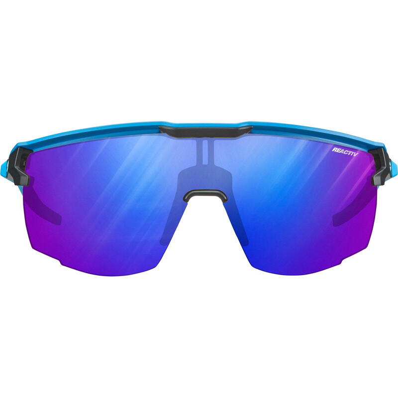 Fahrradbrille Ultimate Reactiv 1-3 High Contrast blau-schwarz