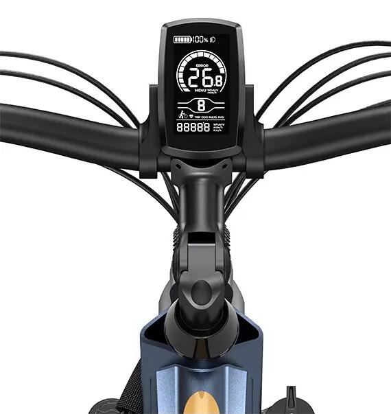 Bicicleta electrica Ulzomo Metro 26 E-bike, Blue. 2/7
