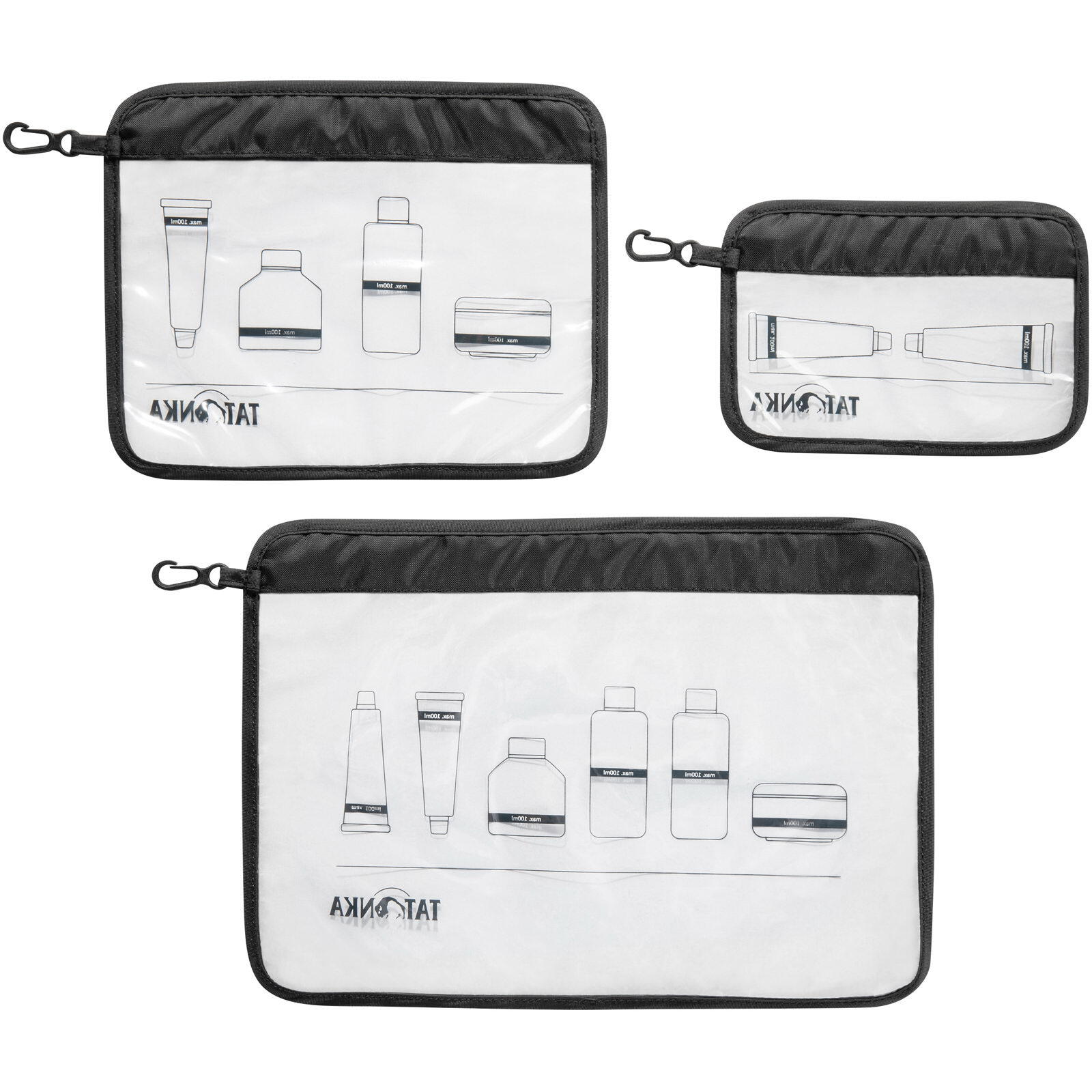 Zip Flight Bag Set black 2/7