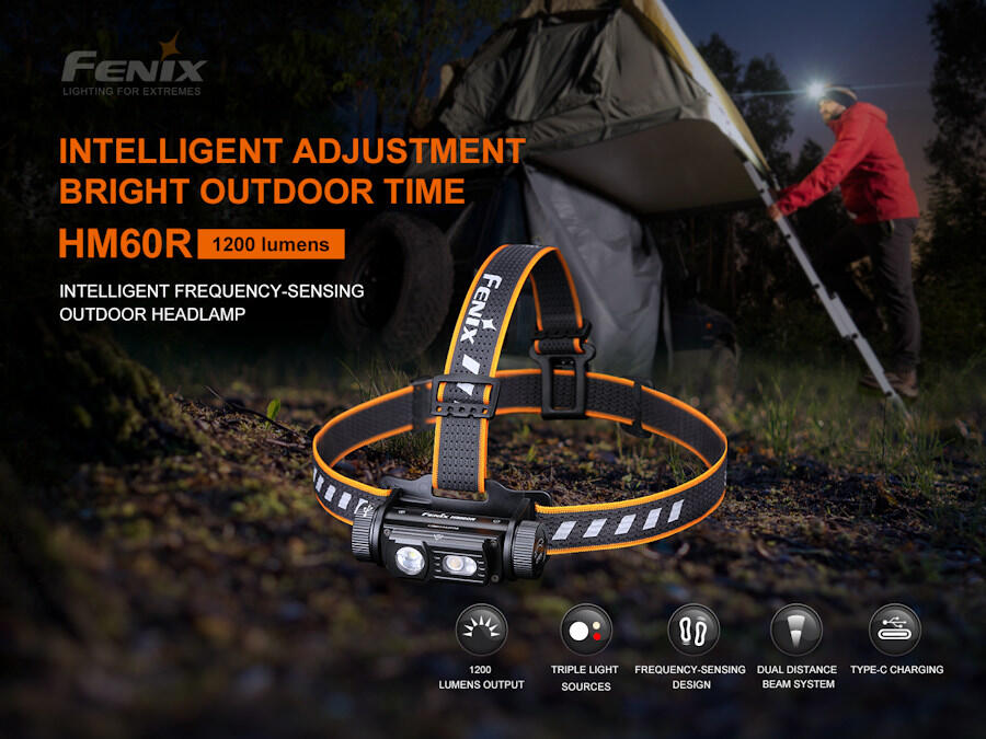Latarka diodowa Fenix HM60R - czołówka czarna 5/7