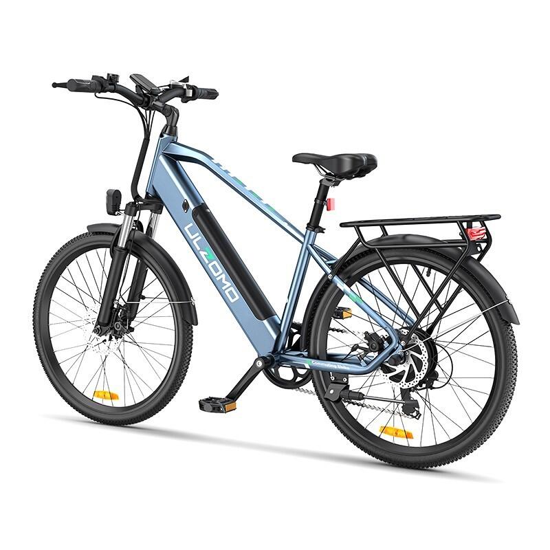 Bicicleta electrica Ulzomo Metro 26 E-bike, Blue.