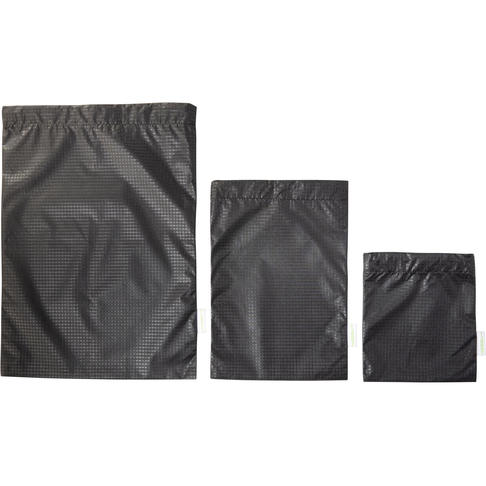 Packbeutel Stuffsack Set III black 2/7