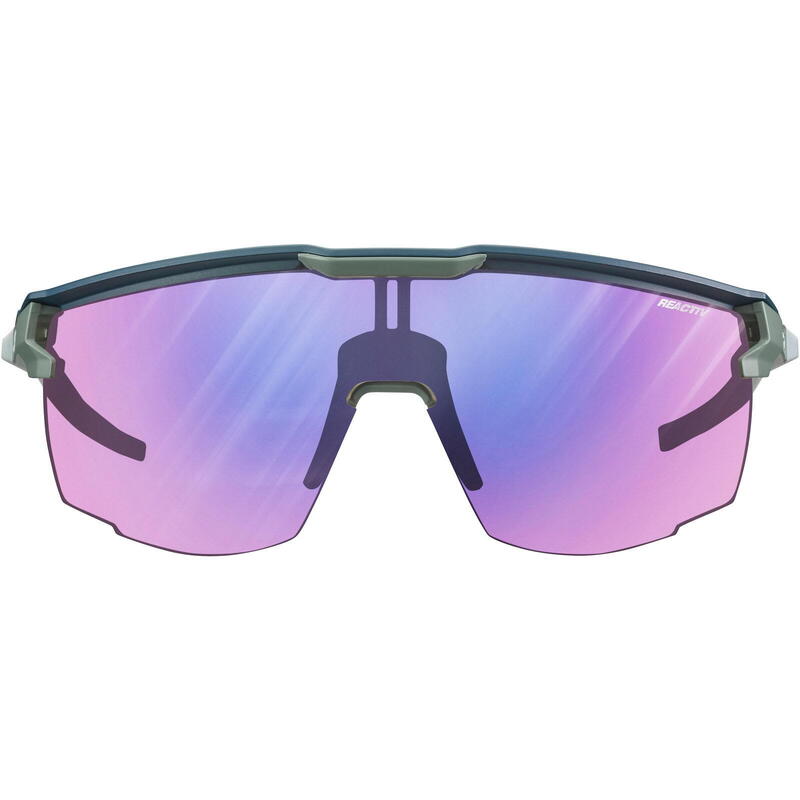 Fahrradbrille Ultimate Reactiv 1-3 High Contrast blau-schwarz