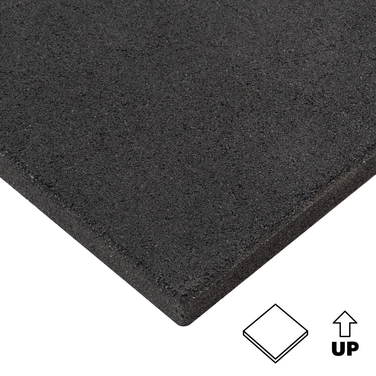 Unifarbener Gummiboden für Sporthallenböden 100x100 GladiatorFit 2/4