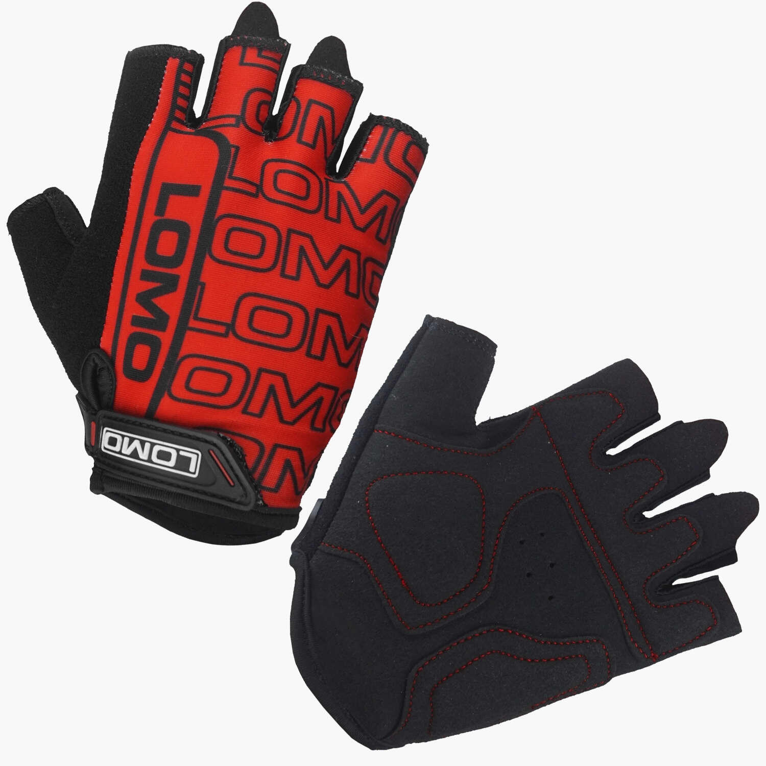 Lomo SG2 - Short Finger Cycling Gloves - Red 1/5