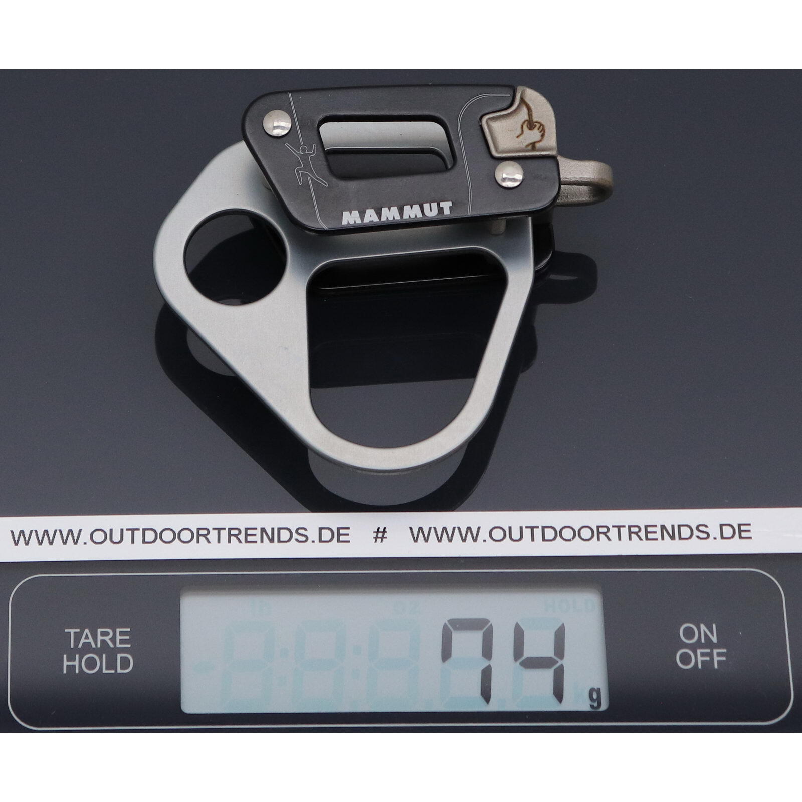 Assureur Mammut Nordwand Alpine Belay hybride alu/acier corde 7,5–10,5 mm 80 g 3/4