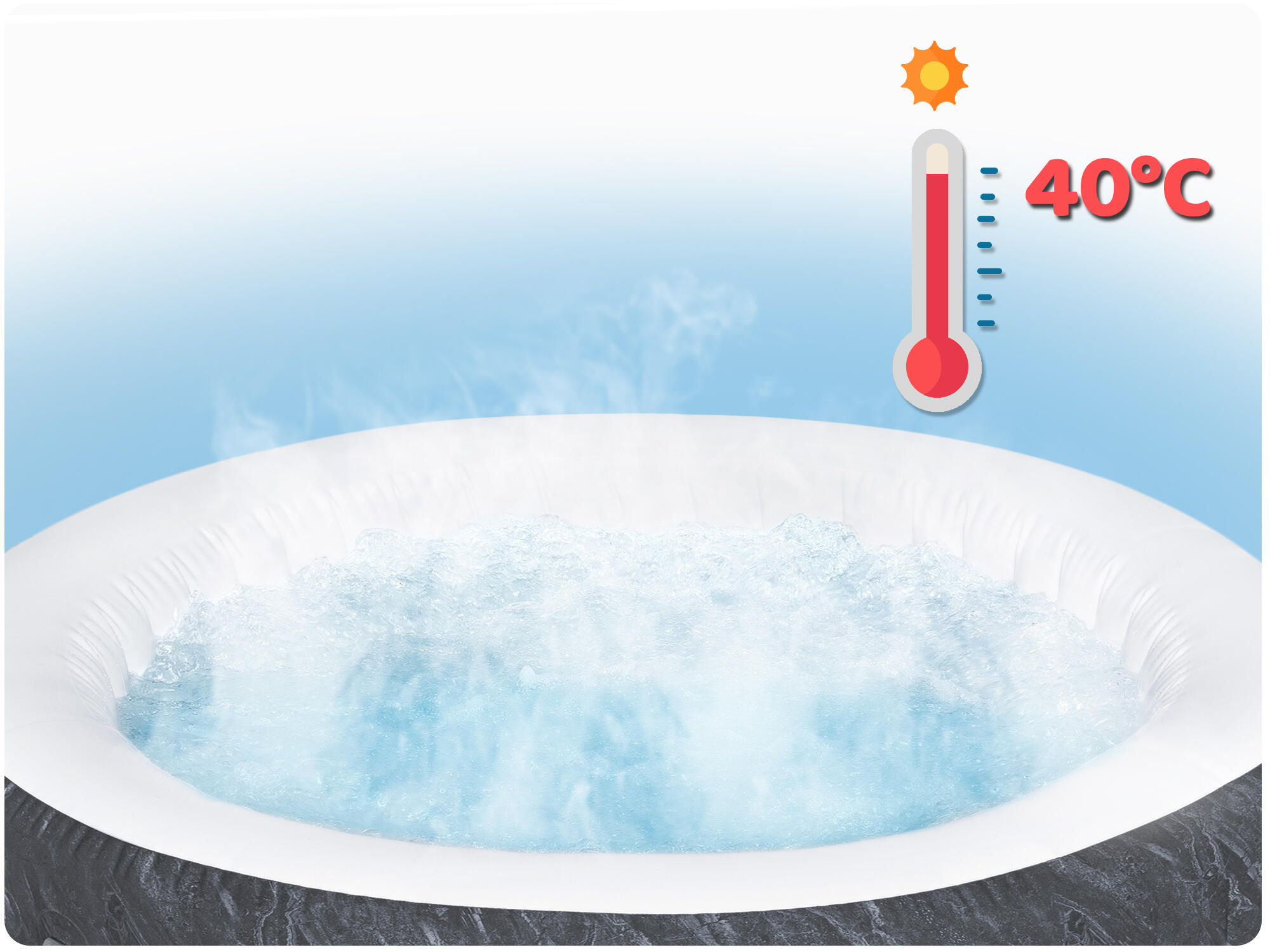 Dmuchane SPA z masażem i podgrzewaczem wody 4 osobowe Bestway 60175 5/10