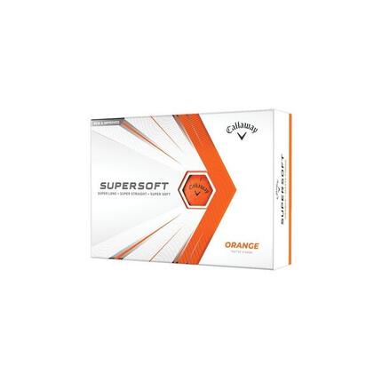 Boite de 12 Balles de Golf Callaway Supersoft Matte Oranges