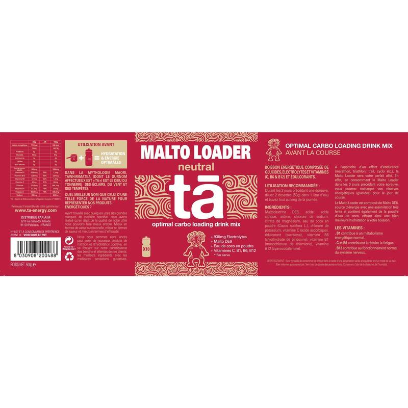 TA - Malto Loader - Augmentation des réserves énergétiques.