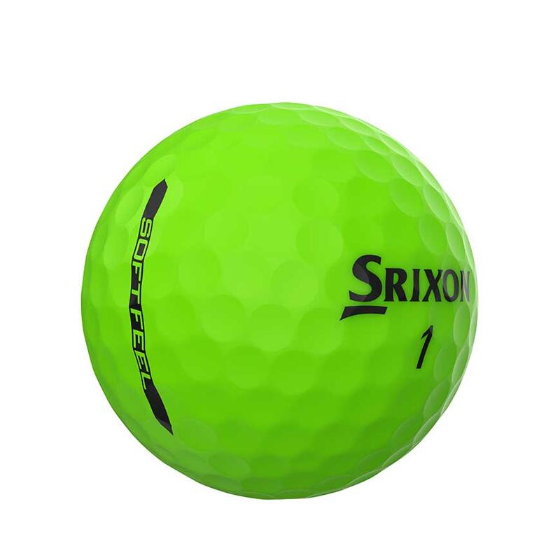 Bolas de Golf Srixon, SoftFeel de color Verde, Caja 12 bolas