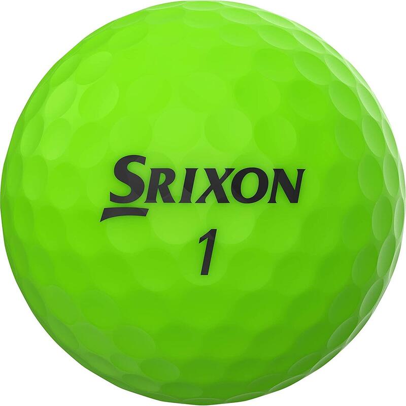 Caixa de 12 bolas de golfe verdes Soft Feel Brite Srixon