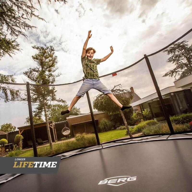 Trampoline rond Favorit Regular zwart 380 cm met veiligheidsnet