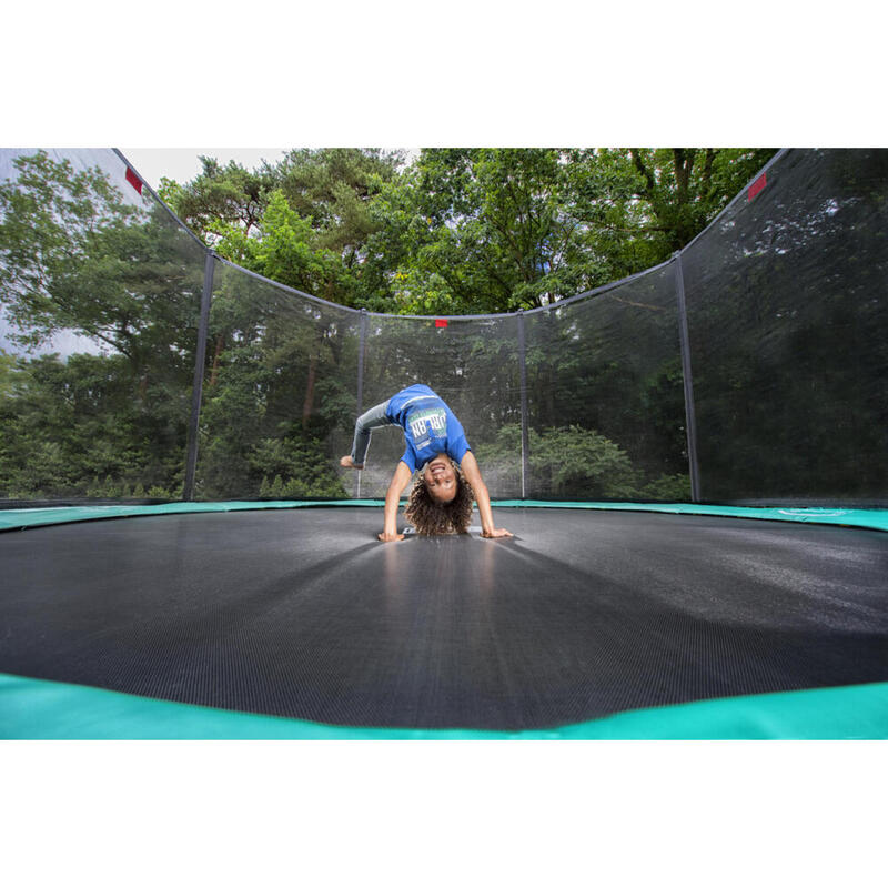 BERG Trampolin rund Favorit Regular grün 330 cm mit Sicherheitsnetz