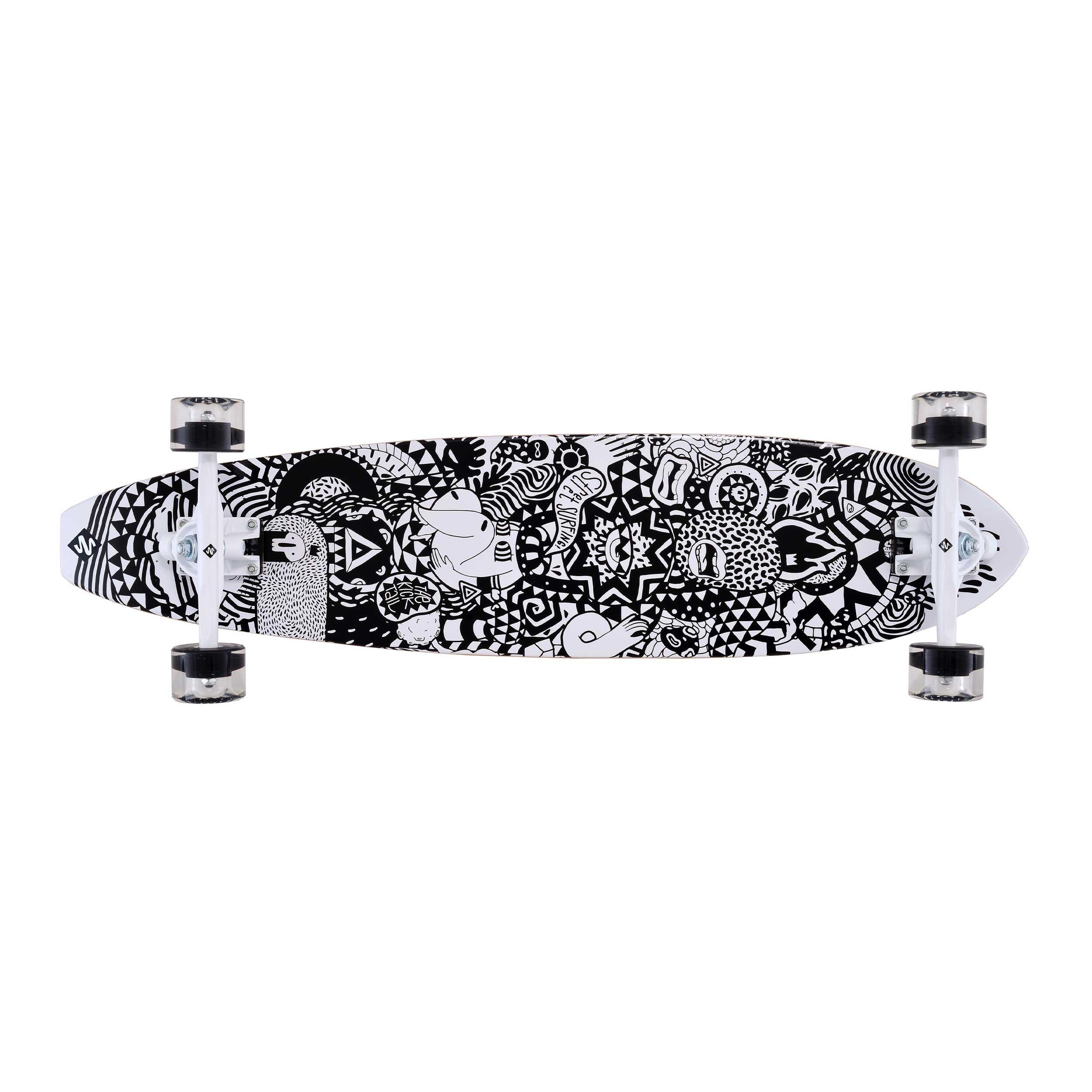 Longboard Cut Kicktail 36 Rumble Jungle 4/7
