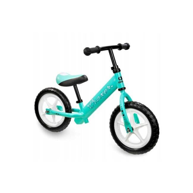 Bicicleta fara pedale Balance Bike CROXER Cadea, Negru/Turcoaz, Copii