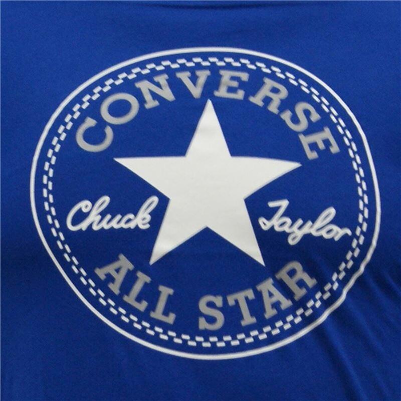 T-shirt de manga curta Converse Core Chuck Taylor Patch Criança Azul
