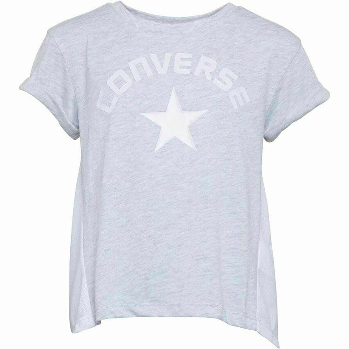 CONVERSE Maglia a Maniche Corte per Bambini Converse Mix Flyaway Grigio chiaro