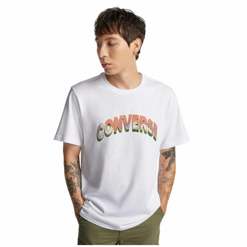 T-Shirt de manga curta Converse para homem Mirror White