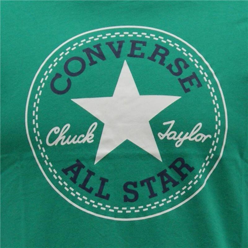 Camiseta de Manga Corta Infantil Converse Core Chuck Taylor Patch Verde