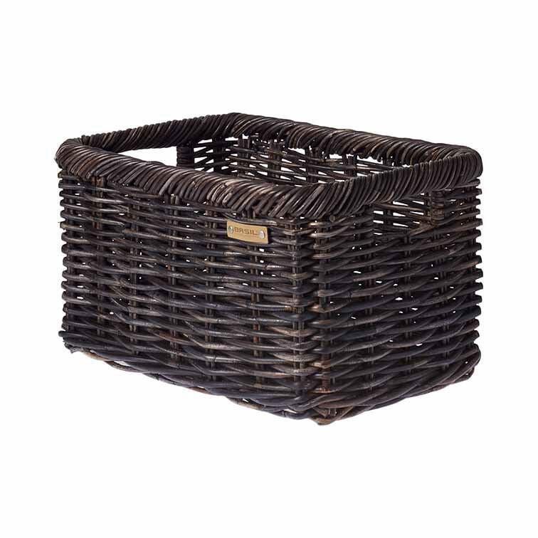 Rotan Fietsmand Noir L 31 Liter 51 X 37 X 27 Cm - Zwart