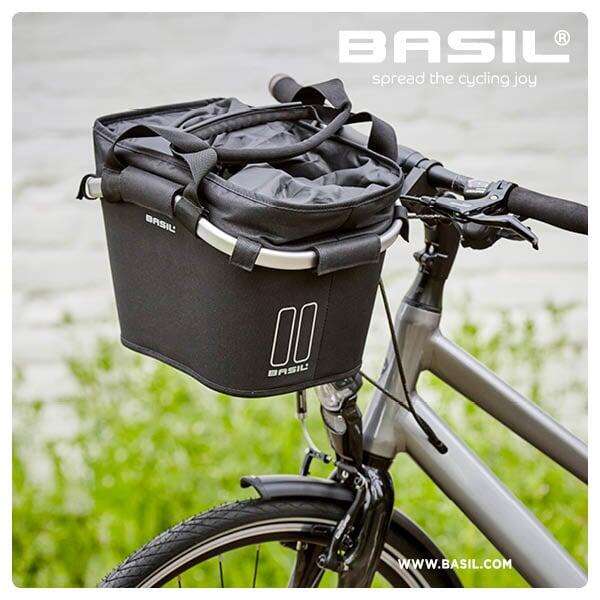 Basil Classic Carry All KF Front Bicycle Basket - Black 2/5