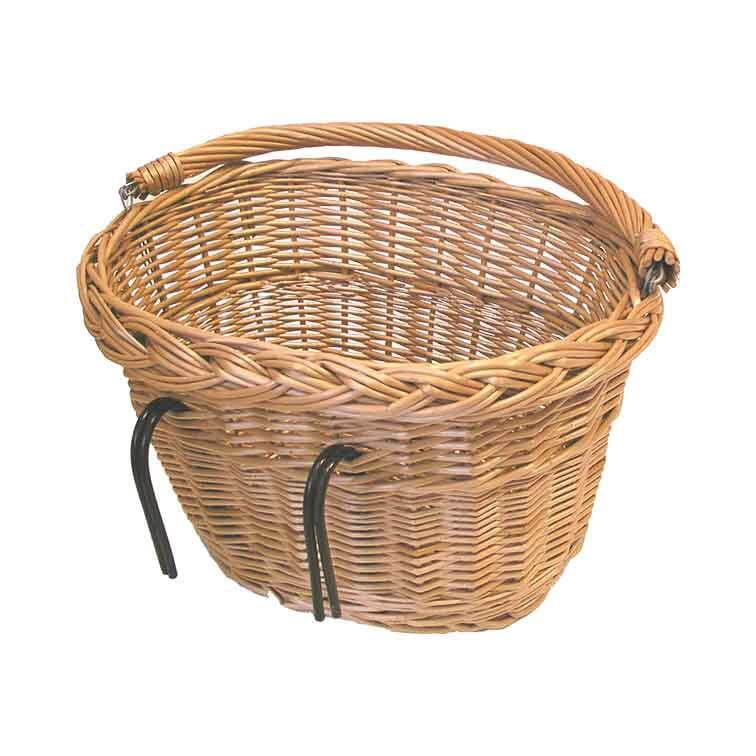 Rieten Fietsmand Denver Groot - 37X27X22 Cm - Natuur