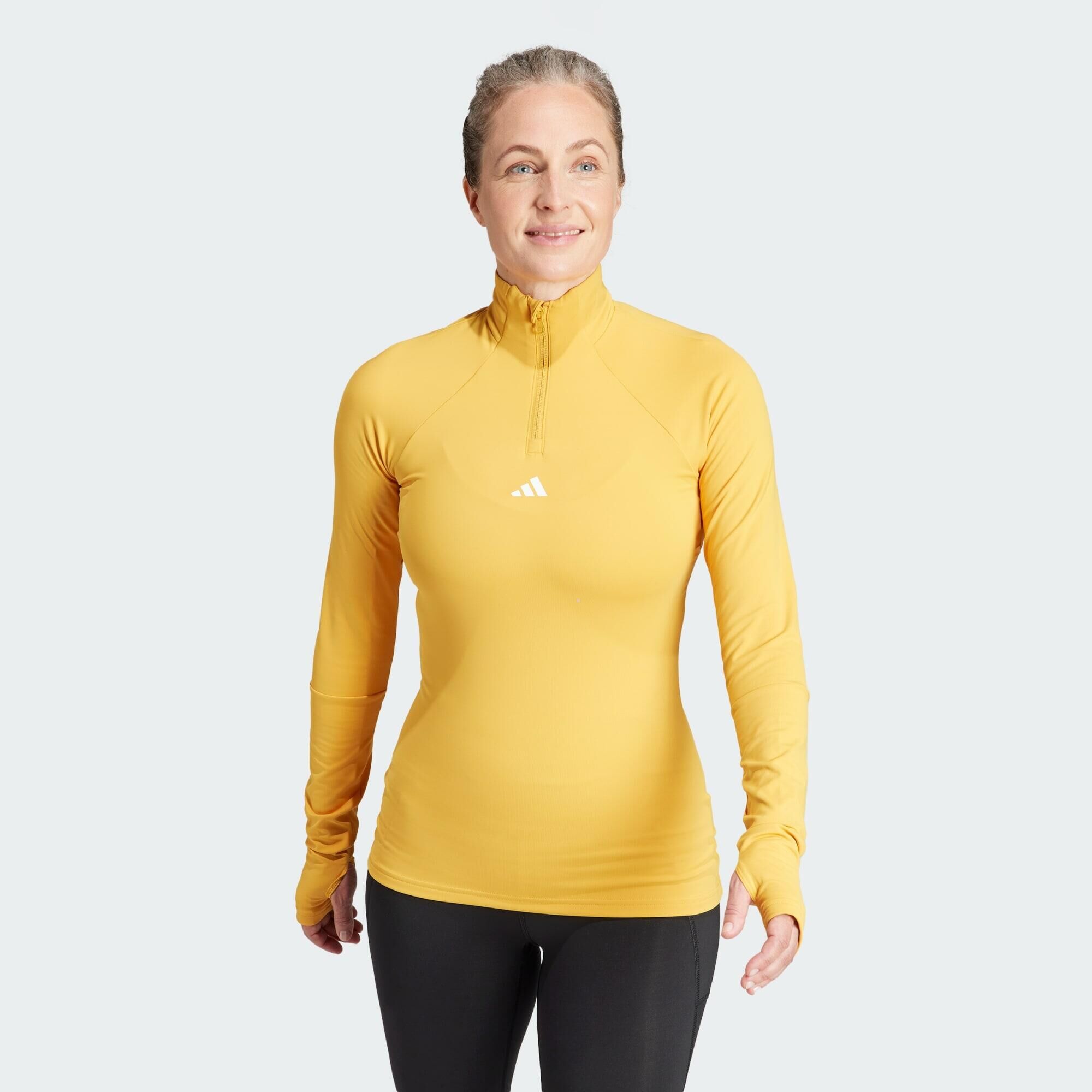 ADIDAS Techfit COLD.RDY 1/4 Zip Long Sleeve Training Top