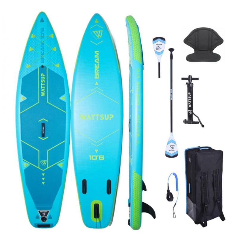 Conjunto de prancha SUP com acessórios - insuflável - Wattsup Bream