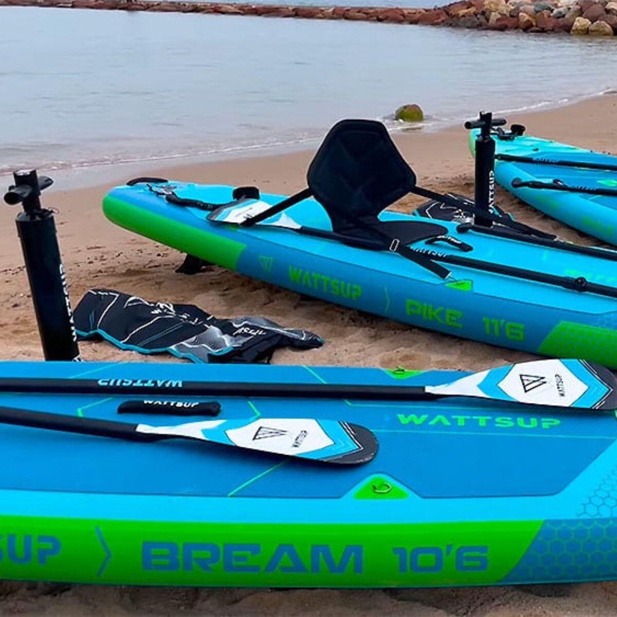 SUP board set met accessoires - opblaasbaar - Wattsup Bream 6/6