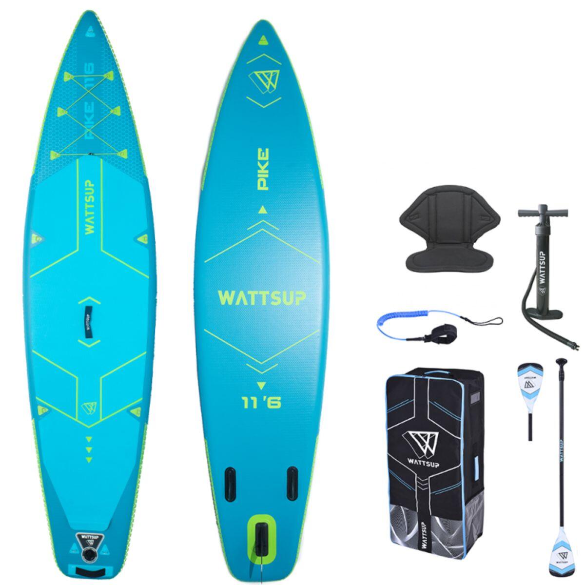 WATTSUP Opblaasbaar sup board incl. accessoires - Pike 11'6 - 350 x 84 cm