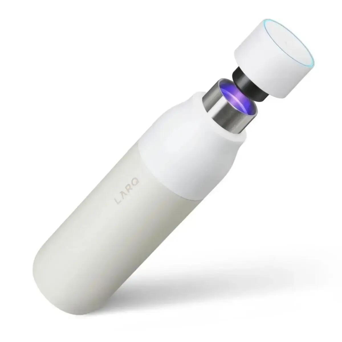 Bouteille Isolante LARQ en Granit Blanc de 740ml avec Couvercle à Visser 3/7
