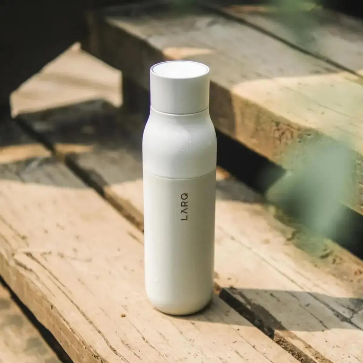 Bouteille Isolante LARQ en Granit Blanc de 740ml avec Couvercle à Visser 2/7