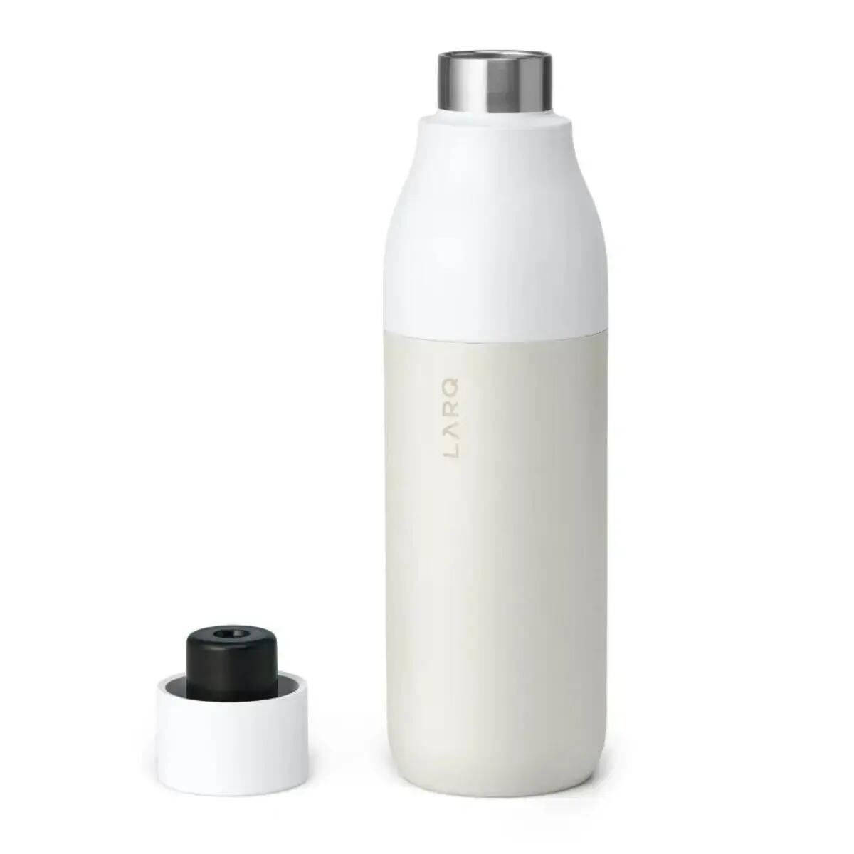 Bouteille Isolante LARQ en Granit Blanc de 740ml avec Couvercle à Visser 5/7