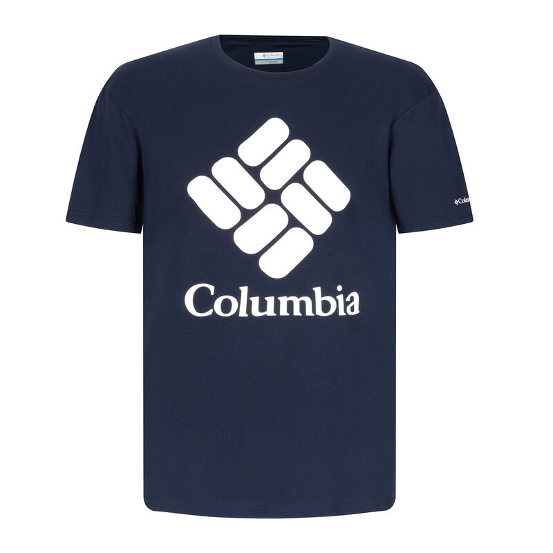 Tricou trekking bărbați CSC Basic Logo, bleumarin