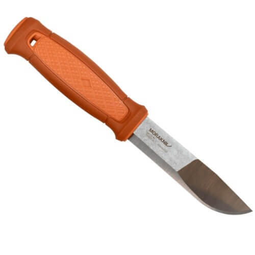 Couteau de survie Couteau Burnt Orange avec étui en polymère - Orange
