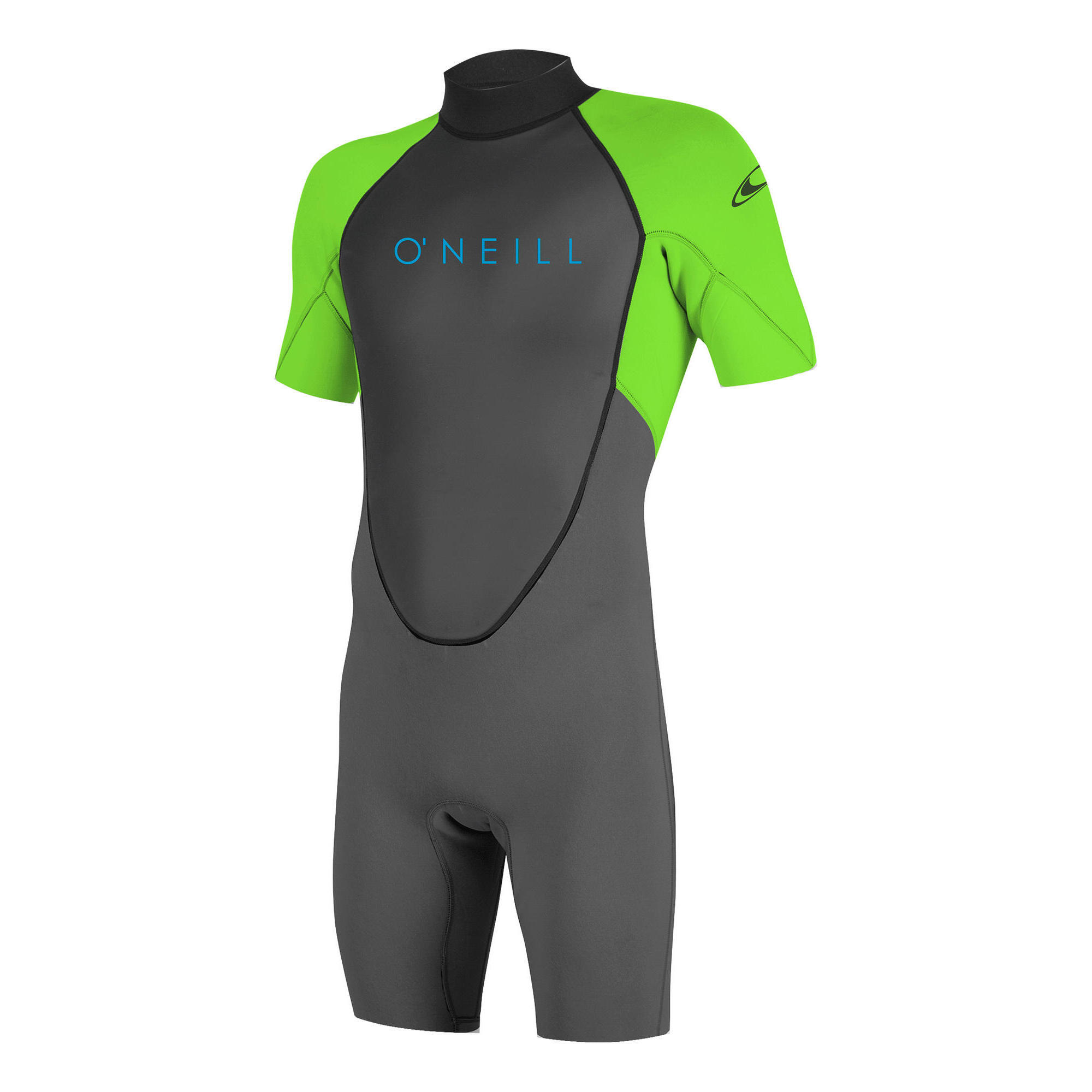 O'Neill - 2023 O'Neill Youth Reactor Ii 2mm Back Zip Shorty Combinaison Néoprène - Graphi - Combinaison De Plongée - Noir|vert - 4 À 6 Ans - Decathlon