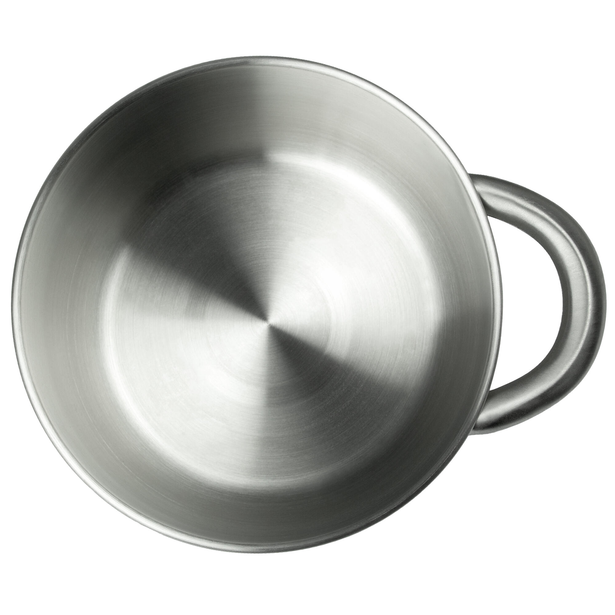 Camping bowl with handle | Stainless steel | Big