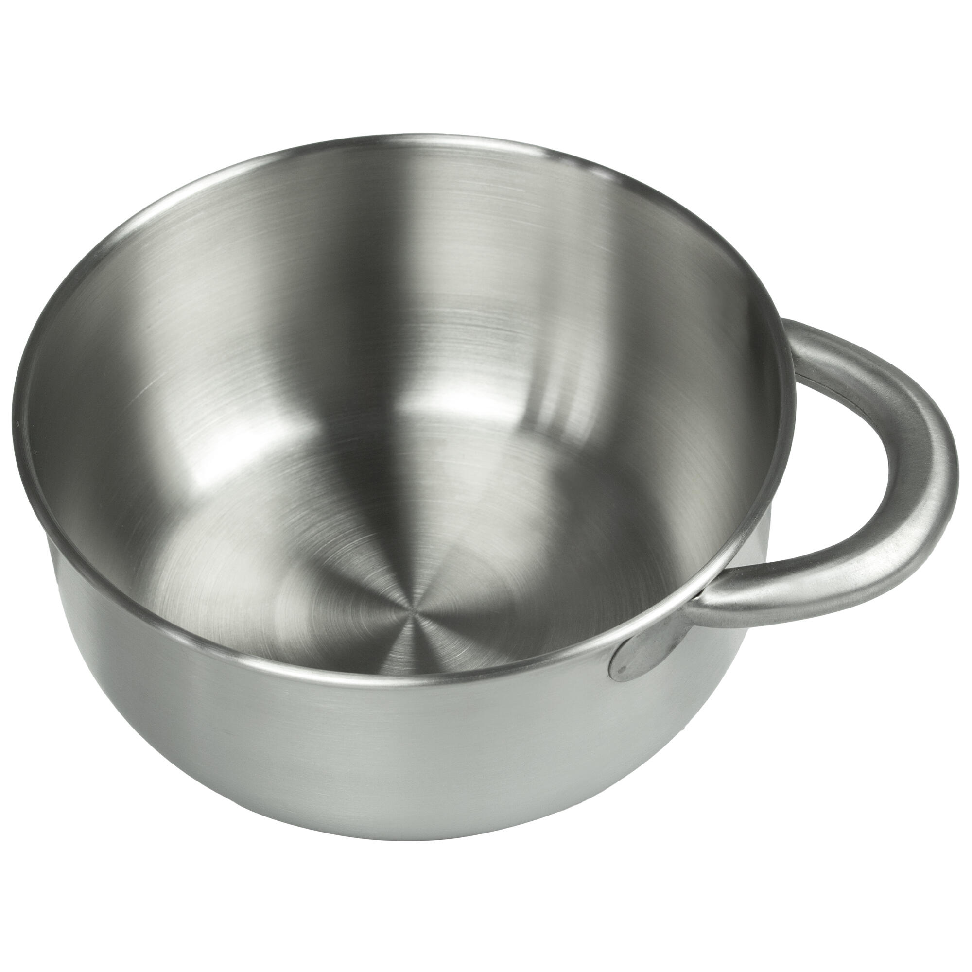 Camping bowl with handle | Stainless steel | Big