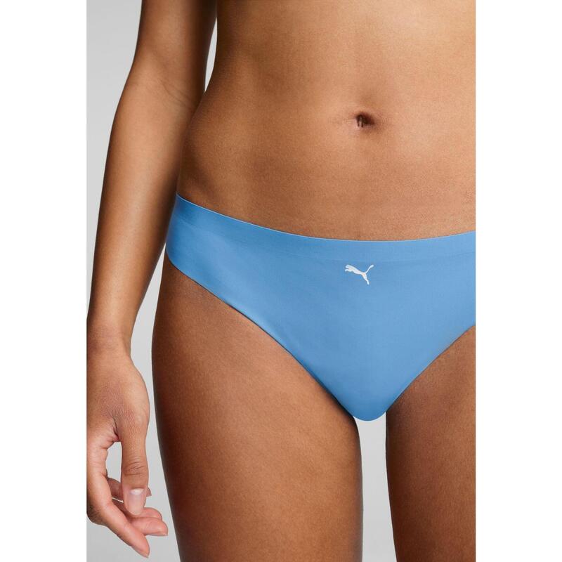 PUMA Tangas de sport ceinture taille fine femme lot de 2 Regal Blue