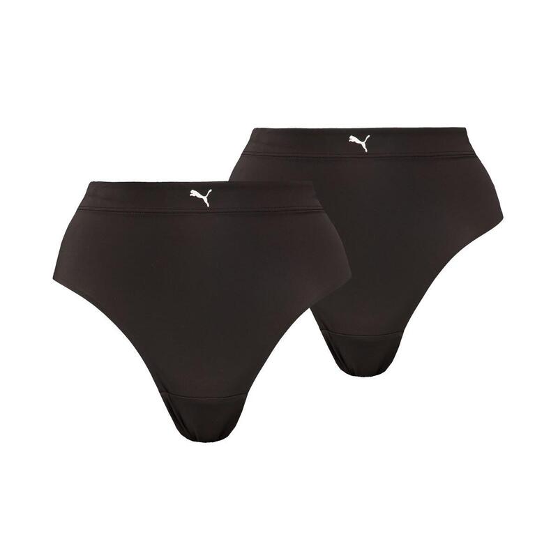 PUMA String brésilien de sport taille haute lot de 2 Noir