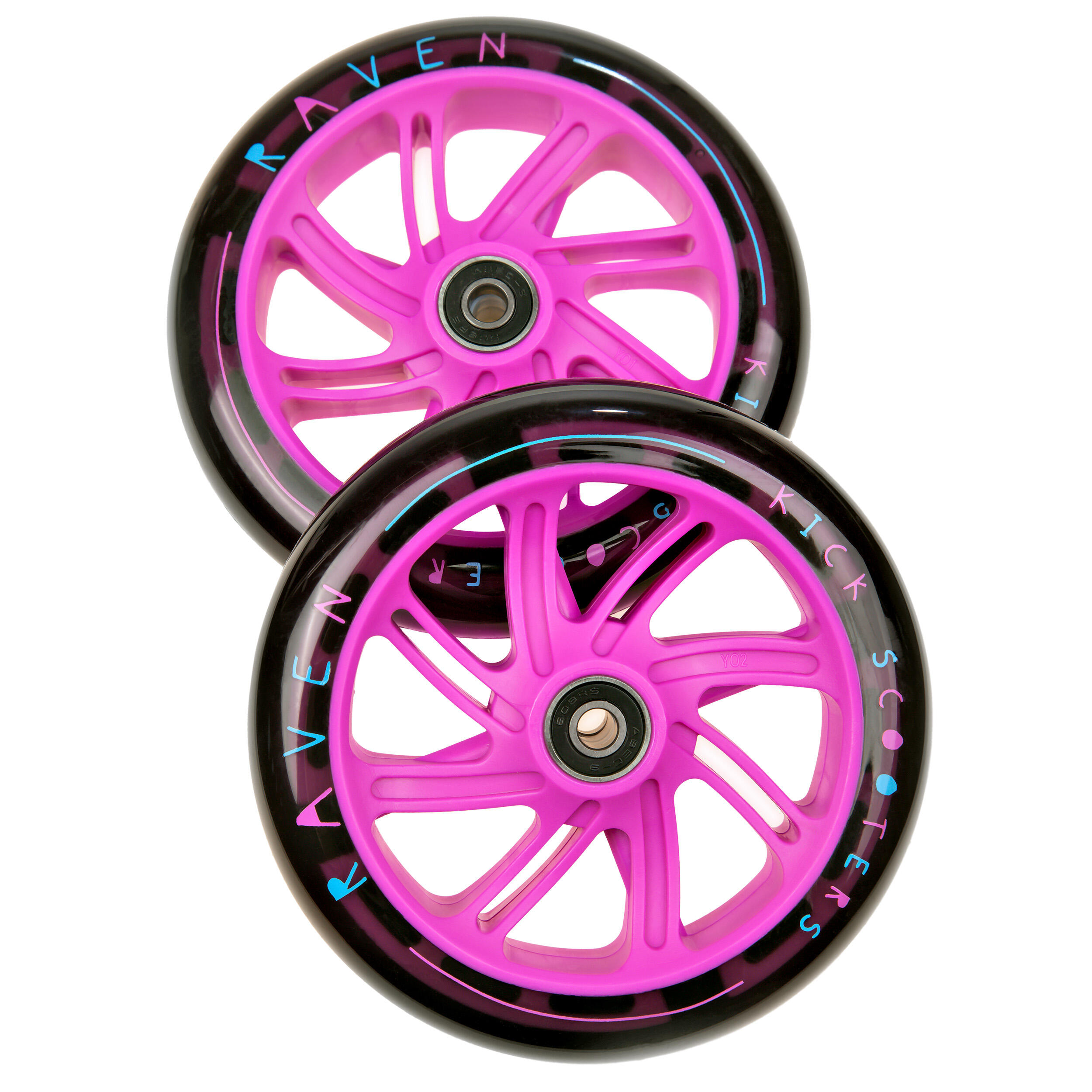 Świecące kółka do hulajnogi RAVEN Elena 145mm LED 2szt 4/4