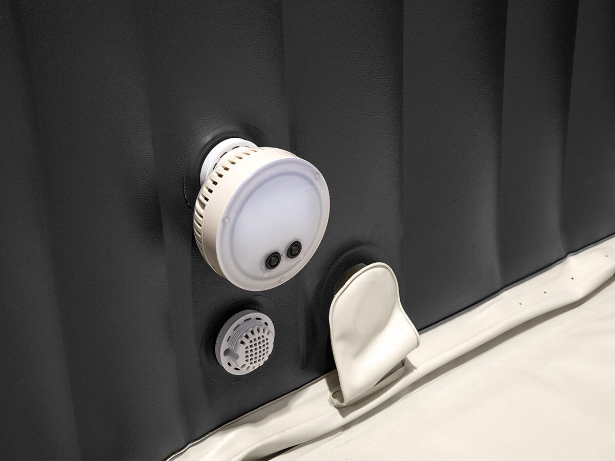 Kit spa gonflable  PureSpa Ardoise carré Bulles 6 places + Porte-verre 4/5
