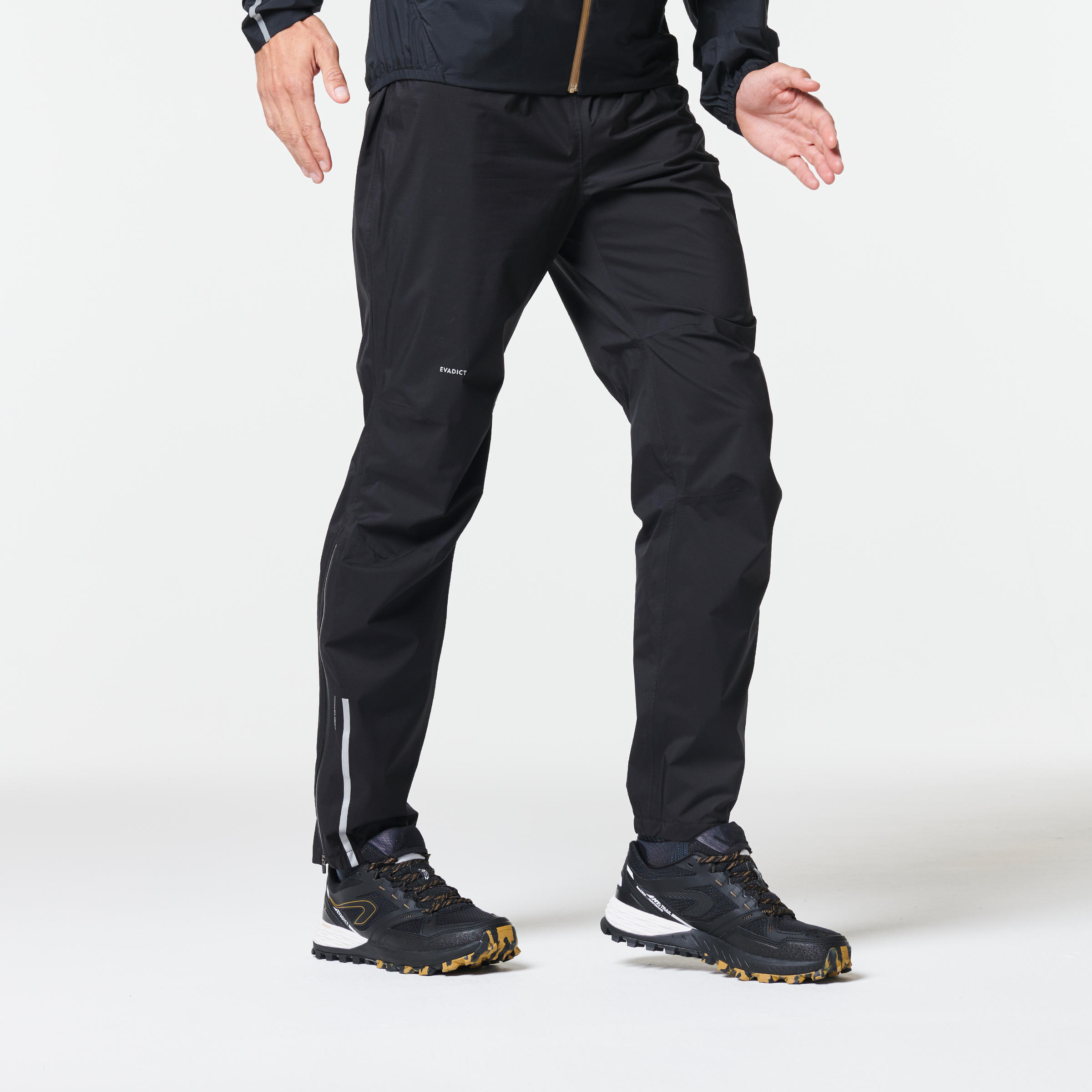 Refurbished Mens Trail Running Waterproof Rain Trousers - A Grade 4/7