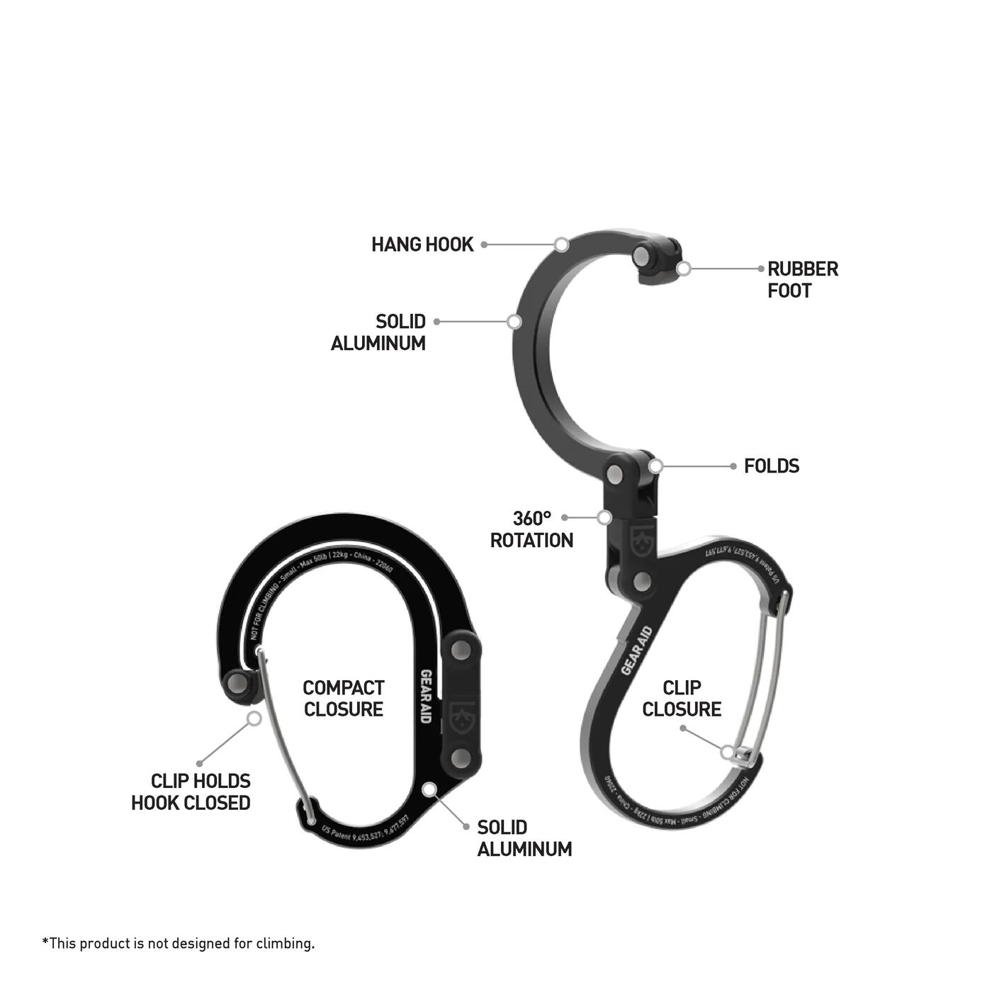 Materialkarabiner Heroclip S schwarz 4/7