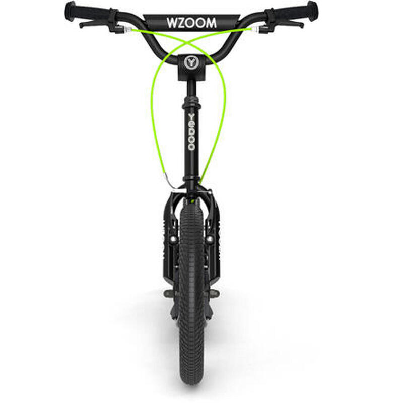 Trottinette avec pneus gonflables  Wzoom  Noir